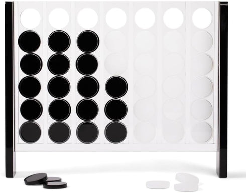 MC Marble Cultures 4 2 Unique Four in a Row - Acrylic in a Row Game - Board Game Decor - Coffee Table Games - Player