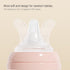 Set, 3 oz 5 oz 0-3 2 Pack Gulicola Natural Glass Baby Bottle Newborn and with Extra Slow Flow & Slow Flow Nipple, Anti