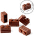 Feleph 360 Pieces 1x2 Masonry Profile Bricks Building Blocks Diverse Bulk Toy Set for Wall Parts (Reddish Brown)