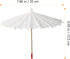 Parasol Mini Umbrella Doll Umbrella, White Blank Paper Parasol Diy Craft Umbrella Drink Umbrellas Cocktail Picks Decorations Dollhouse Cute Tiny Umbrella Mini Parasol 5pcs