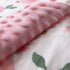 Double Layer Soft Plush Baby Minky Blanket, Pink Floral, 30 X 40 inches, Toddler to Newborn