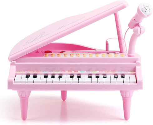 Amy&Benton Toddler Piano Toy for Baby Girls - Pink Toy Piano Keyboard for 2-4 Year Old Birthday Gifts