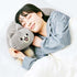 Furvana 20" U-Shaped Cat Plush Pillow, Cute Plushies, - Ultrasoft Cat Stuffed Animal, Birtday Gift (Black)