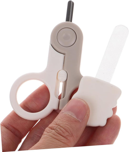 Set Trimmer 2pcs Baby Nail Scissors for Newborns Nail Kit Fingernail Clippers and File Infant Grooming Tools for Baby