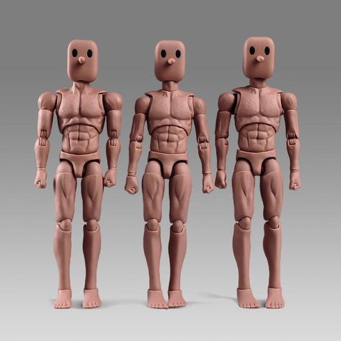SOUFORCE 1/12 6in NT-02W Scale Wide Shoulder Male Action Figure Flexible Notaman Square Head Male Figure Body Doll