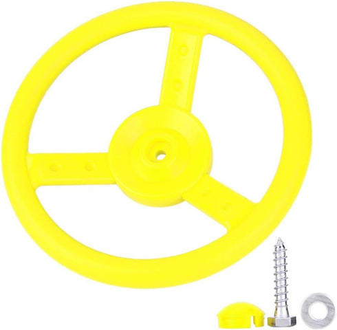 Alomejor Plastic Steering Wheel Toy for Kids Playground, Small Steering Wheel for Climbing Frames