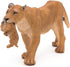Papo Wild Animal Kingdom Figure, Lioness with Cub, 6.5cm, Multicolor (50043)