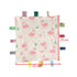 Pink Baby Tag Comforter Taggy Blanket - Multi-Coloured Tag Security Blanket, Taggy Plush Comforter - Pale Pink Textured