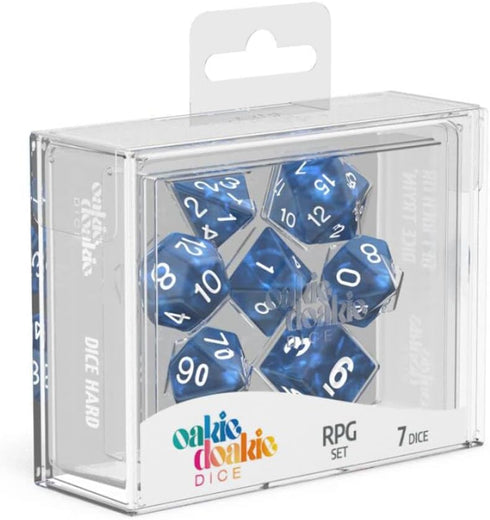 Oakie Doakie Dice RPG Set - Blue Marble (7)