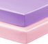 Horbaunal 2 Pack Satin Crib Sheets for Baby with Sensitive Hair, 52"