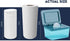Extra Large Refillable Disinfecting Wet Wipes Dispenser (Navy Blue) | Fits Clorox, Lysol, Bleach, Sanitizing | Durable