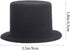 jojofuny 2pcs Miniature Top Hats for Dolls – Dollhouse Ornament Decoration – Top Hats for Craft Wine Bottle Toppers