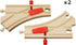 33344 2-Piece Set 3 BRIO World - Mechanical Switches | Interactive Wooden Train Tracks | Enhances Motor Skills |