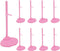 10 PCS Acrylic Doll Stands with Adjustable Waist Clip, Transparent Support Stand for 11 to 13 Inch Dolls