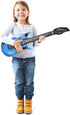 RockStar Dream Blue Inflatable Guitar, 37", 1 Count, Premium Design, Durable Material, Ideal for Party Fun