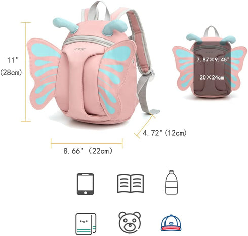 Backpack backpack CFX Leash for toddlers Anti Lost Toddler Leash with Safety Handle, Attractive child leash(Pink