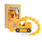 Baby Food Grade Silicone Carrier Vehicle Teether Toy - Teething Pain Relief Gift Set for 3 Months+