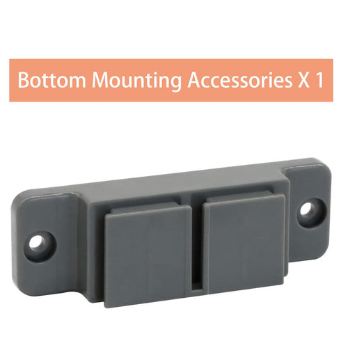 Retractable Extra Wide Baby Gate Replacement Parts, Full Set Wall Mounting Baby Gate Hardware with Screws (Gray)