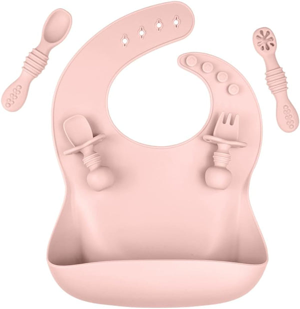 Feeding Kit Stage 1+Stage 2, Self Feeding Utensils for Kids Ages 6 Months Plus