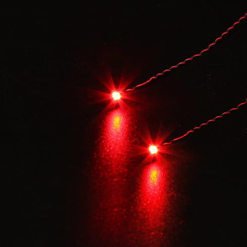 Light Up Your Bricks- 2 Pieces X Red Flashing Light 15 cm, USB Powered, Compatible with All Legos