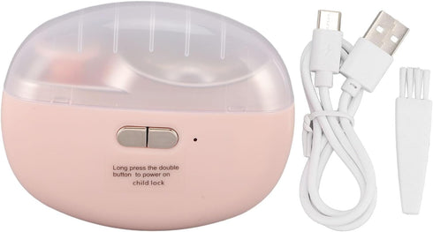 Trimmer 2 Electric Automatic Nail Clipper, Portable Electric Nail with Light & Speeds, Nail Scraps Storage, Fingernail