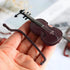 Miniature Violin, Tiny Violin Mini Musical Instrument, Miniature Model Dollhouse, Furniture Crafts Ornament