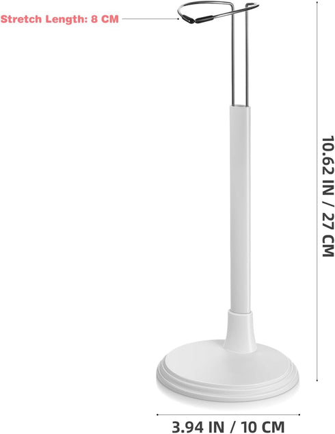 Toyvian Doll Stand Holder, Adjustable Storage Rack for 12 Inch Doll Display, Doll Stands for Action Figures