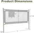 BABY JOY Bed Rail for Toddlers, 57’’ Extra Long, Height Adjustable & Foldable Guard with Storage Pocket
