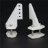 10 Sets W13xL18xH25mm 4 Hobbypark Nylon Standard Control Horns Holes with Screw for RC Airplane Parts KT Model