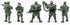 Fantasy Creature Mini Action Figure Playset- Polar Guardsmen 2 inch 1/32- 5 pcs Fantasy Figures - XL 1/32nd Scale DND Characters Accessories RPGs and Soldiers