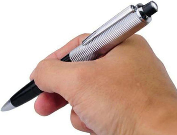 Silver Shock Pen, Lightweight Prank Item, Interesting Shocking Practical Joke Toy for Outdoor Gag Games