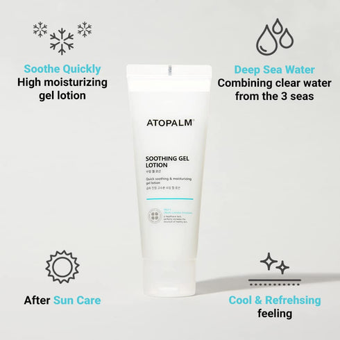 ATOPALM Soothing Gel Lotion 4 Fl Oz, Cooling Moisturizer for Sensitive Skin, Eczema Prone