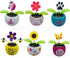 2Pcs Purple Solar Power Flip Flap Flower, Eco-Friendly Bobblehead Solar Dancing Flowers for Car Decoration