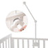 OESSUF Baby Crib Mobile Arm, 24 Inch Wood Hanger, White Cloud Design,