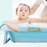 Baby Bath Seat, Infant Bathing Support Mat with Four Safety Support Corners, Comfortable Mesh for Newborn - Blue