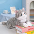 5Lbs 26", Large Weighted Stuffed Animals for Adults Soft and Cuddly Gray Weighted Cat Plush, Realistic Cat Stuffed