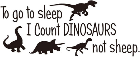 Cute Dinosaurs Bedroom Wall Sticker Decals, Kids Room Nursery Room Peel & Stick Cartoon Wall Art