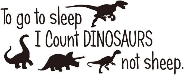 Cute Dinosaurs Bedroom Wall Sticker Decals, Kids Room Nursery Room Peel & Stick Cartoon Wall Art