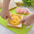 13 Set Leking Pcs Wooden Kids Kitchen Knife, Kids Knife with Gloves Cutting Board Bear Sandwich Cutter Fruit Vegetable
