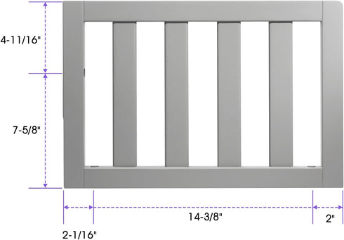 Salcod Toddler Safe Guardrail Compatible with Storkcraft and Graco Crib Conversion - CPSC Certified, Crib Rail