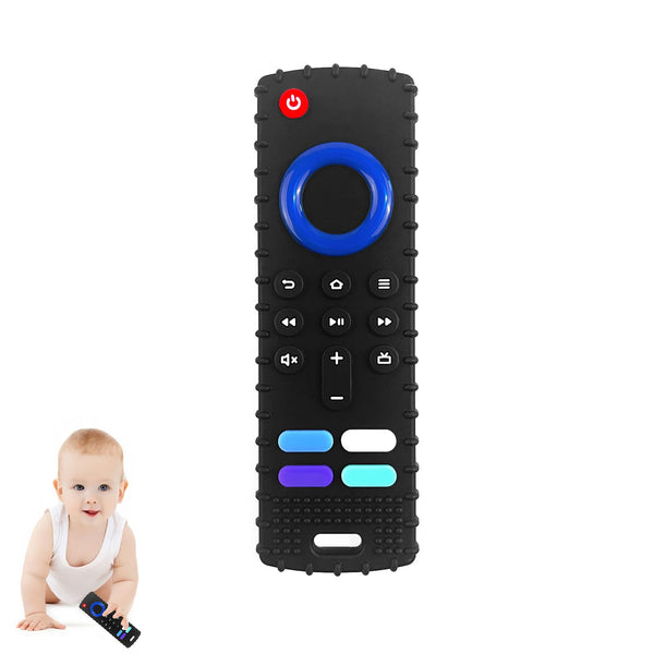 Baby Teething Toys, Silicone Remote Control Shape Teether for 18+ Months, Cute Chew Toy