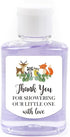 EKSPLODI 1.26 inch 1.39 inch Hand Sanitizer Labels Thank You for Showering Our Little One with Love Stickers, Baby