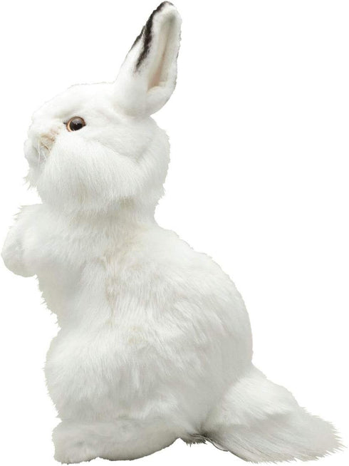 Rabbit Plush Animal Toy, 13", White - Hansa