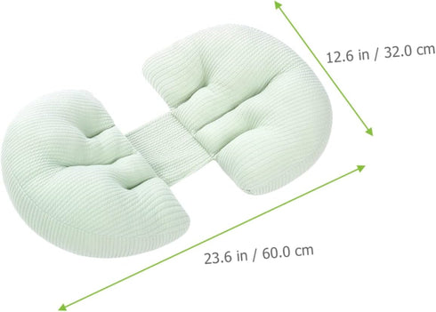 U-Shaped Lumbar Support Pillow for Pregnancy - Ergonomic Waist Cushion