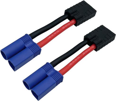 2 Pairs RC LiPo Battery Connector Adapter for Lipo Battery Plug to EC5 Male Female on ESC Charge