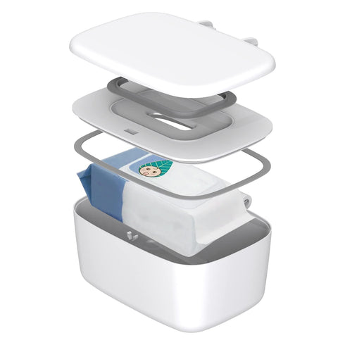 Portable Baby Wipe Dispenser - Refillable Holder with Press-to-Open Feature