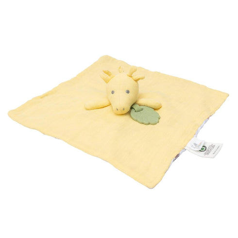 Giraffe-Themed Comforter with Rubber Teether - Perfect for Babies