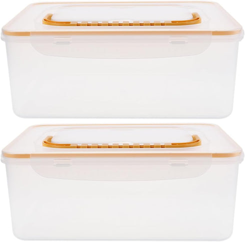 SOLUSTRE Breastmilk Storage Container Set 2PCS Freezer Organizer for Breastmilk Bags Leak-Resistant