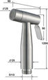 KCHTOWFZ 2 HandheldSprayer Function Cloth Diaper Sprayer Brushed Stainless SteelSprayer for Toilet, with Stainless