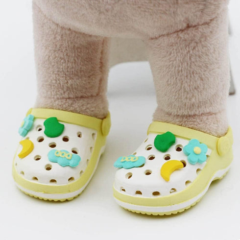 niannyyhouse 20cm Plush Doll Hole Shoes Length 5.5cm, 8in Doll Slippers Beach Shoes Dress Up (a-1)